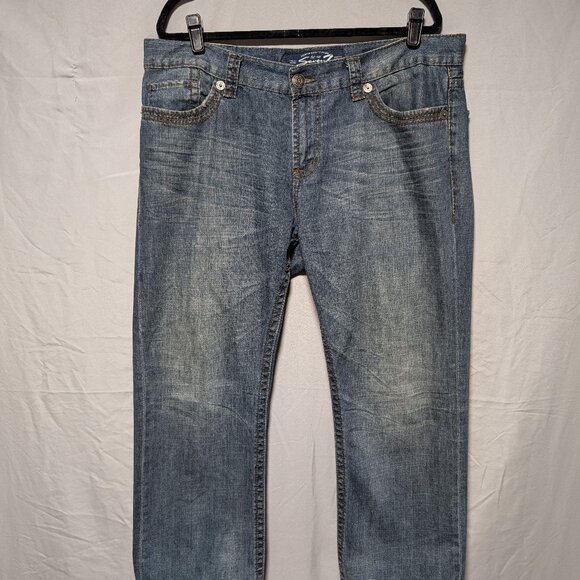 Seven7‎ Men's Medium Wash Straight Leg Jeans Size 38 - Picture 1 of 13